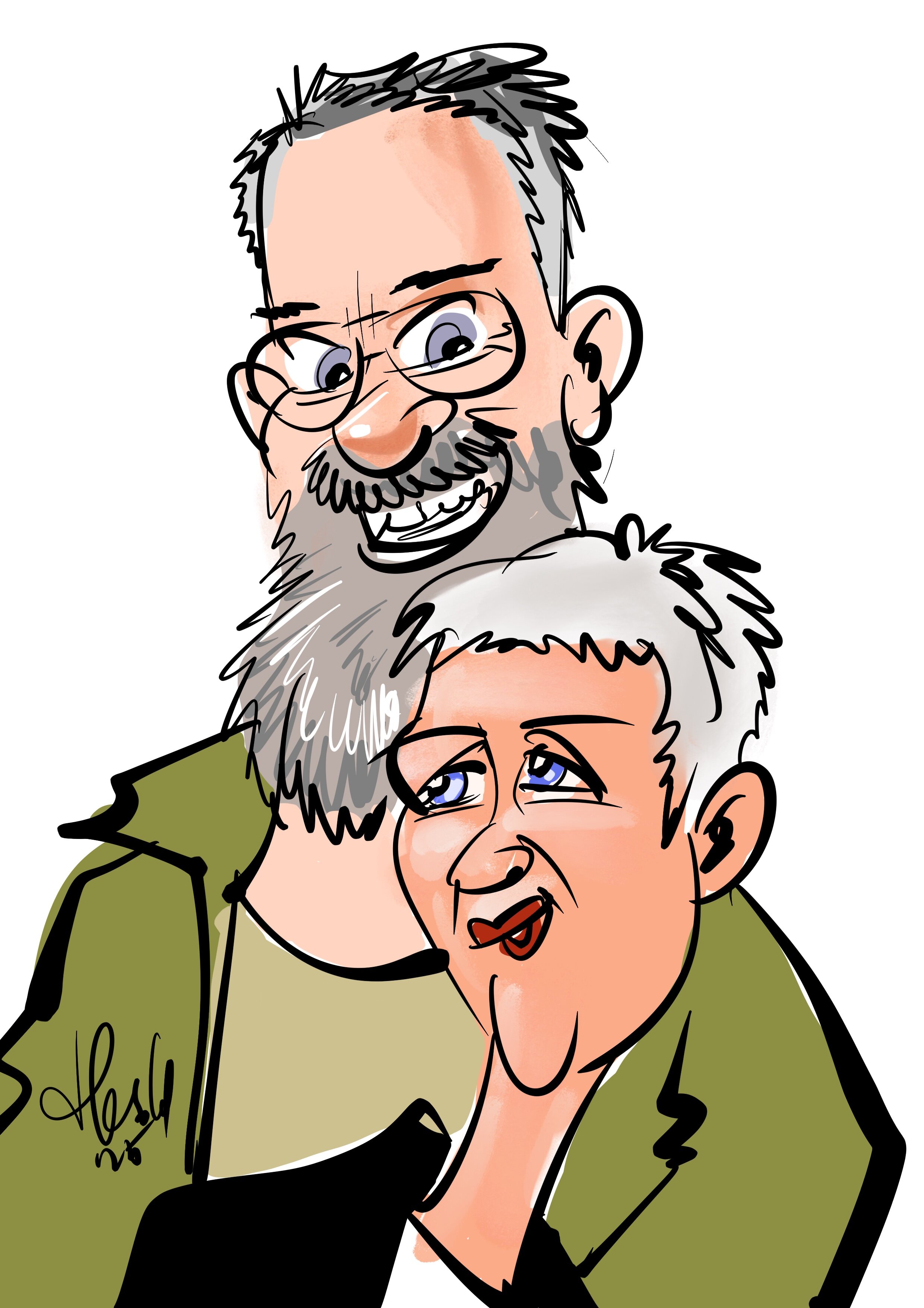 Capi getekend door Harold